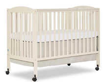 Load image into Gallery viewer, Full size Portable, Folding Wooden Crib (mattress and fitted sheet included)