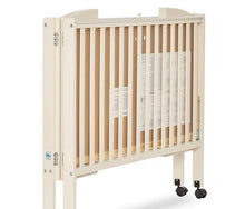 Load image into Gallery viewer, Full size Portable, Folding Wooden Crib (mattress and fitted sheet included)